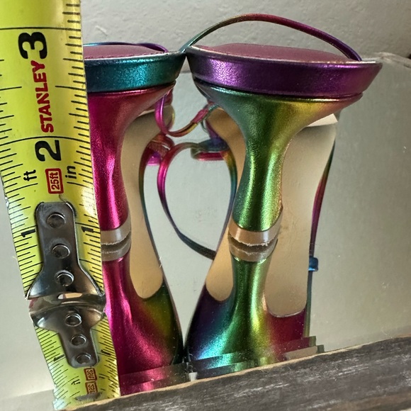 Nine West Mid heel slide (rainbow) 8.5 - Picture 8 of 14